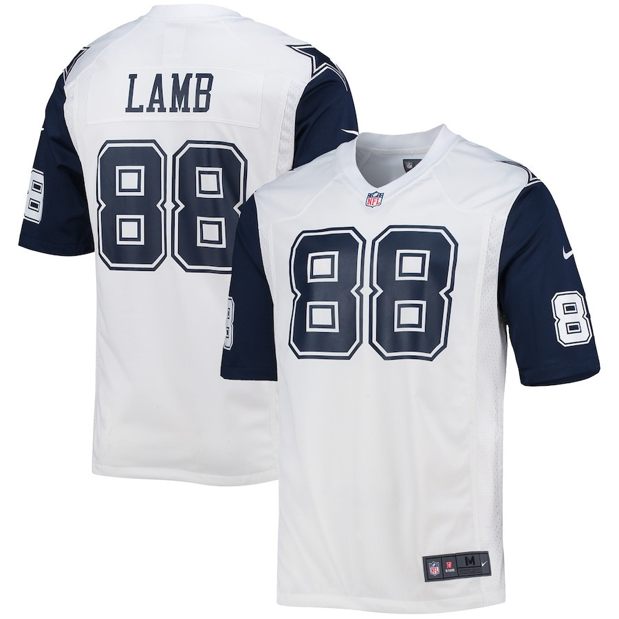CeeDee Lamb 88 Dallas Cowboys Alternate Game Stitched Jersey – White