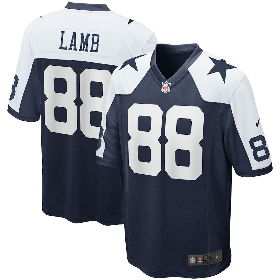 CeeDee Lamb 88 Dallas Cowboys Alternate Game Team Stitched Jersey – Navy