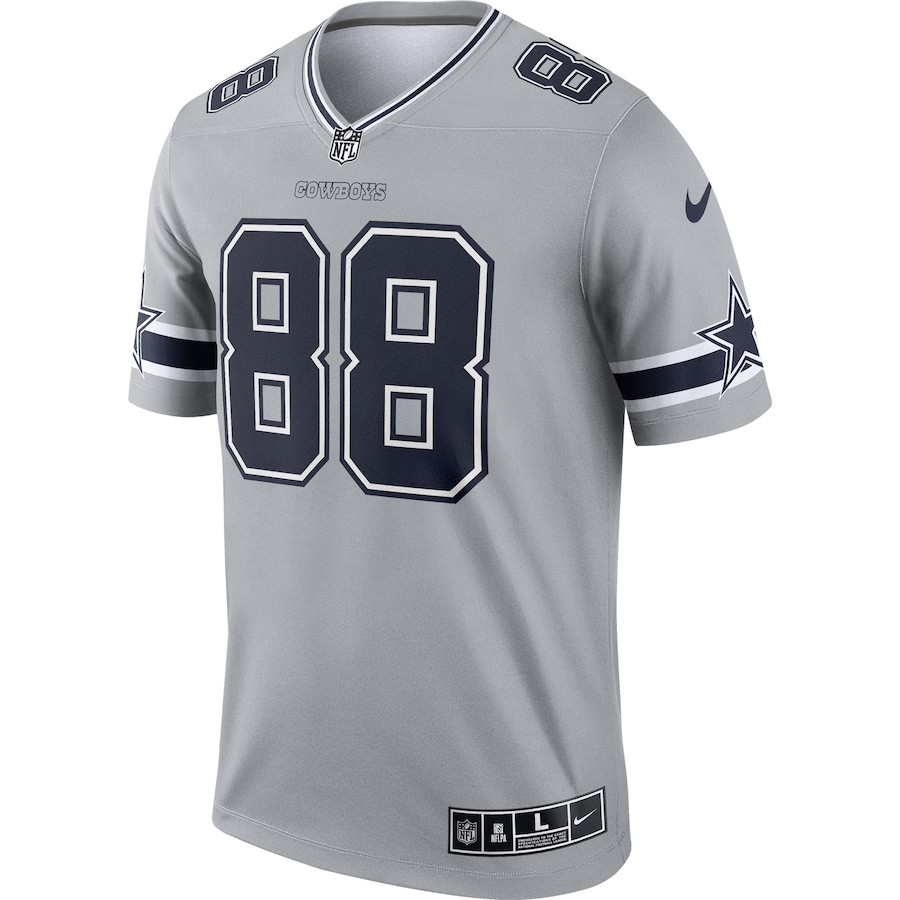 CeeDee Lamb 88 Dallas Cowboys Inverted Legend Stitched Jersey – Gray