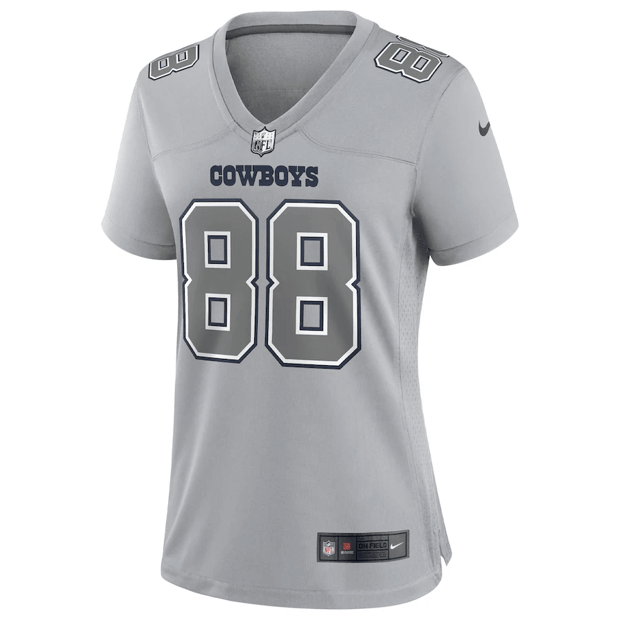 CeeDee Lamb 88 Dallas Cowboys Women’s Atmosphere Fashion Game Stitched Jersey – Gray