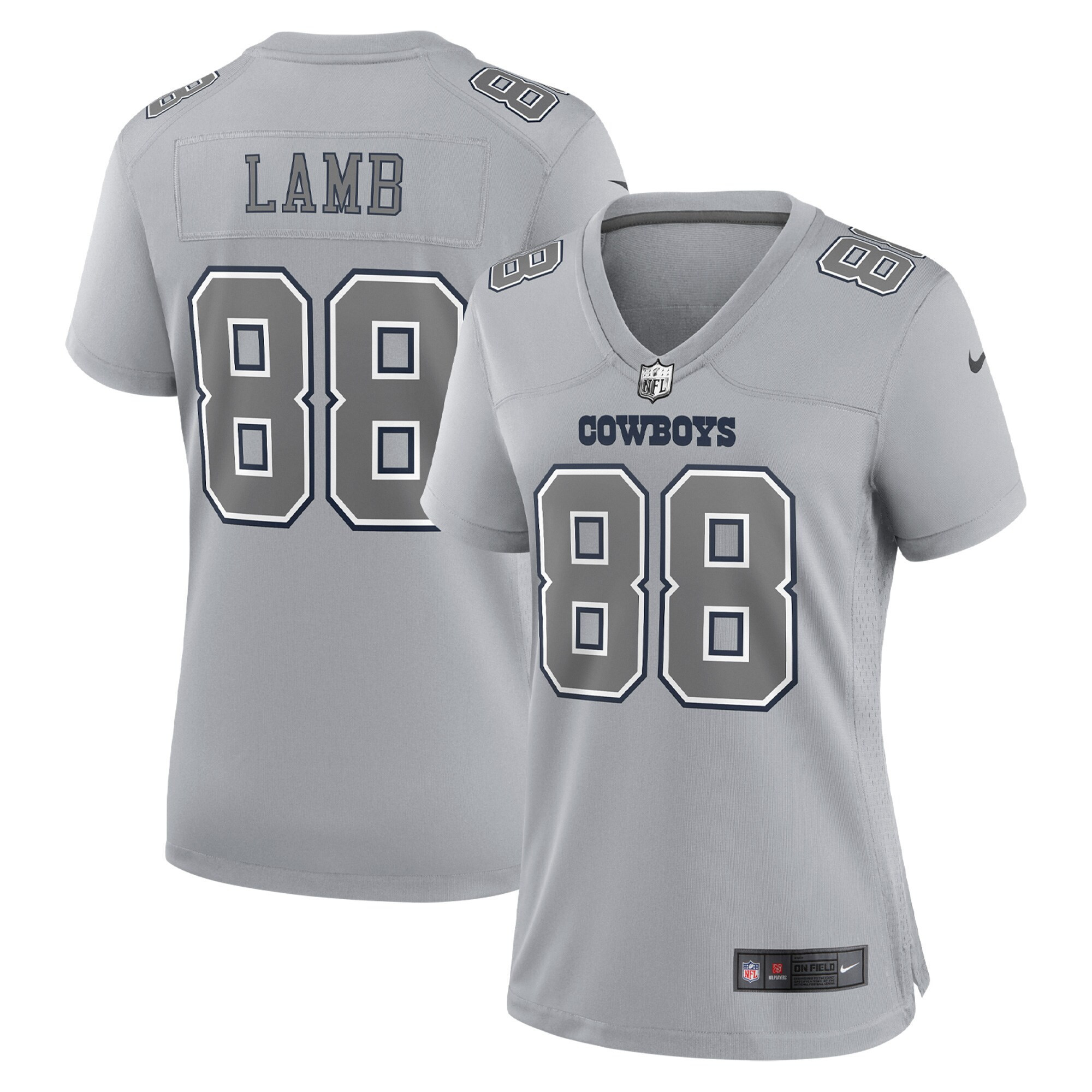 CeeDee Lamb Dallas Cowboys Atmosphere Fashion Game - Gray Jersey - All Stitched 