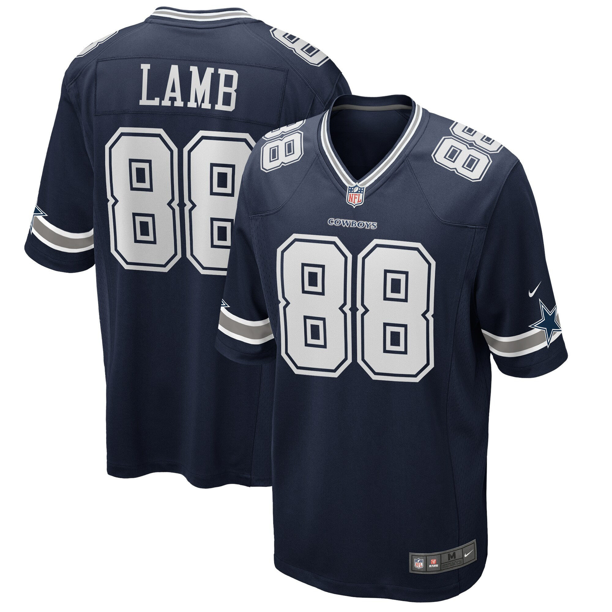 CeeDee Lamb Dallas Cowboys Game - Navy Jersey - All Stitched 