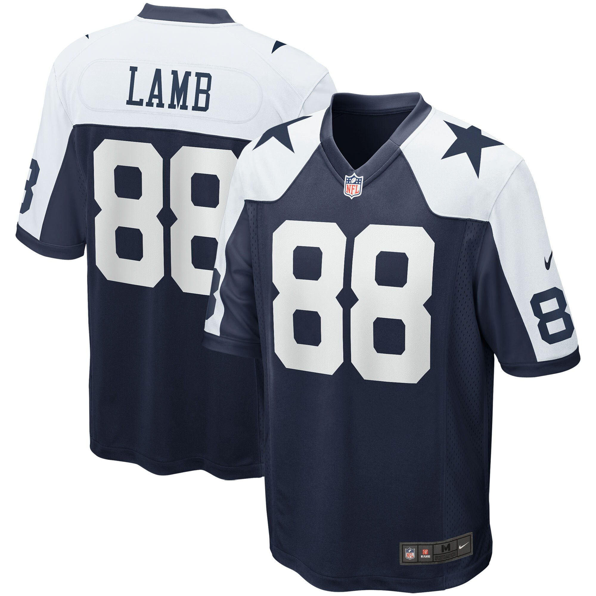 CeeDee Lamb Dallas Cowboys Throwback Collection Jersey - All Stitched 
