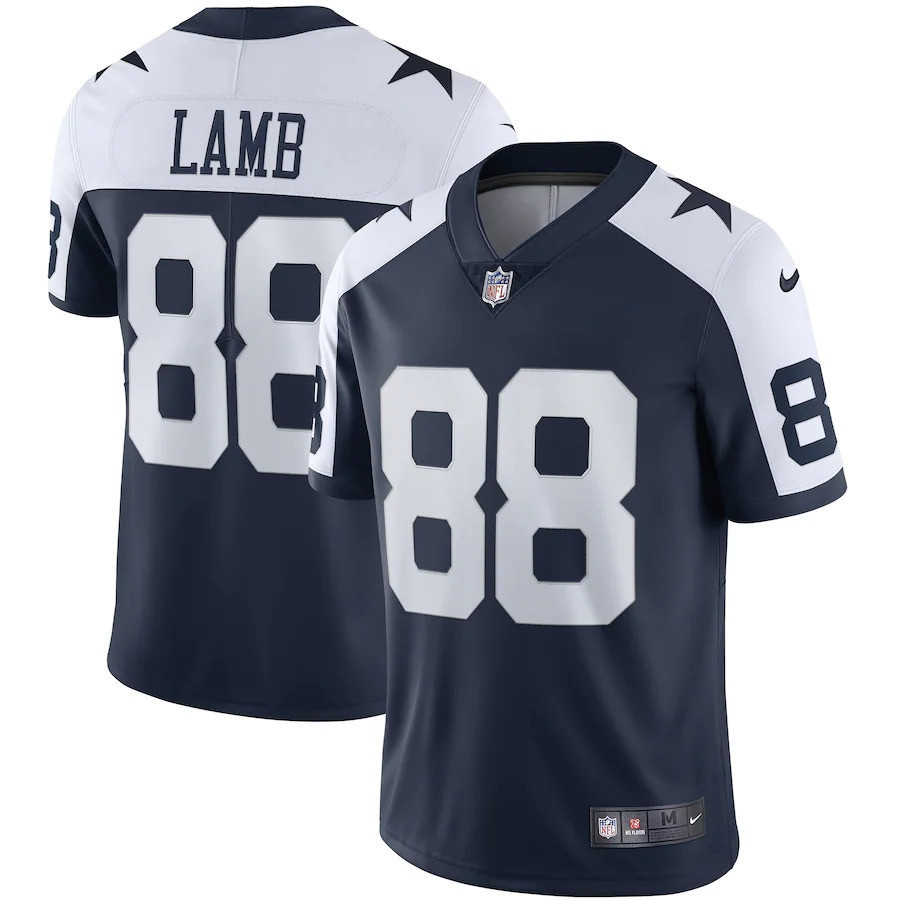 CeeDee Lamb Dallas Cowboys Vapor Alternate Navy Jersey - All Stitched 