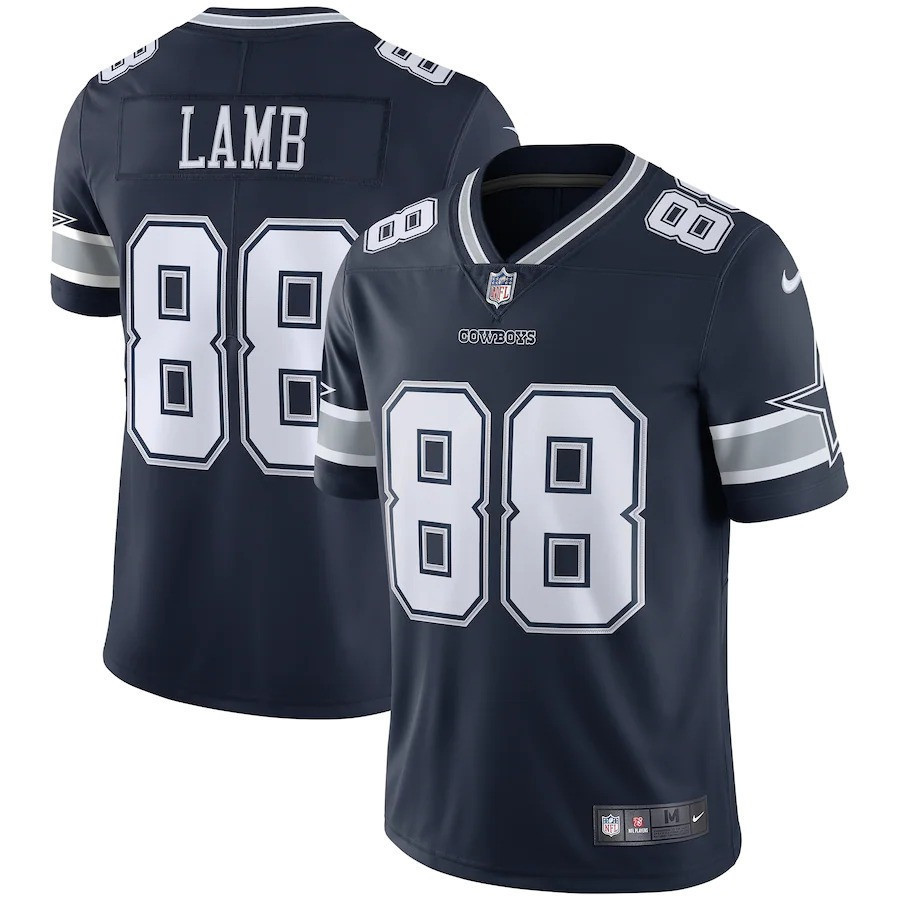 CeeDee Lamb Dallas Cowboys Vapor Limited Navy Jersey - All Stitched 