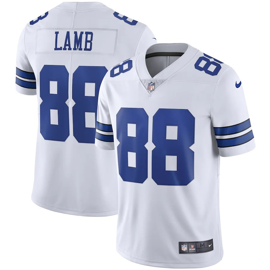 CeeDee Lamb Dallas Cowboys Vapor Limited White Jersey - All Stitched 