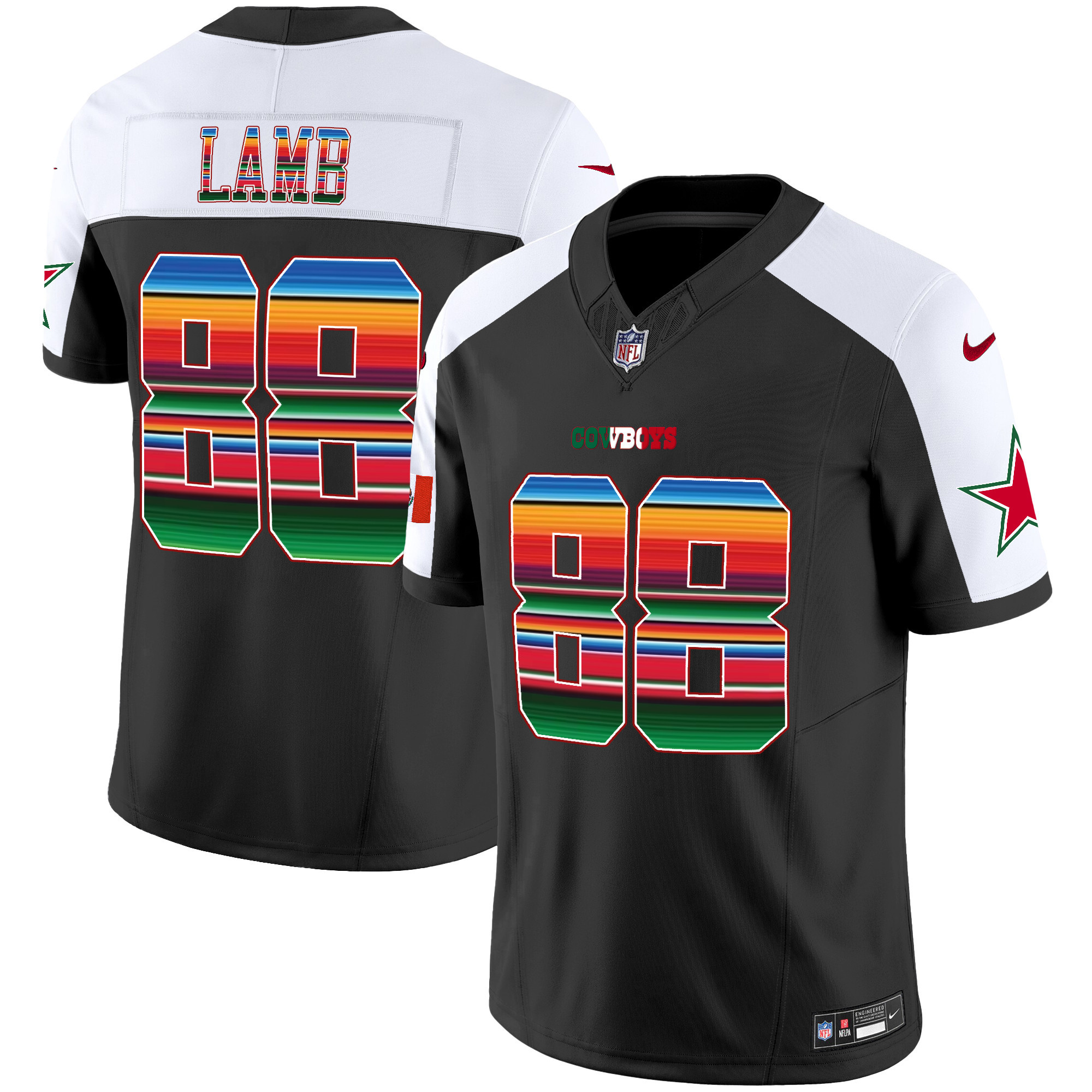 CeeDee Lamb Men's Dallas Cowboys Mexico Vapor Limited Alternate Jersey - All Stitched 