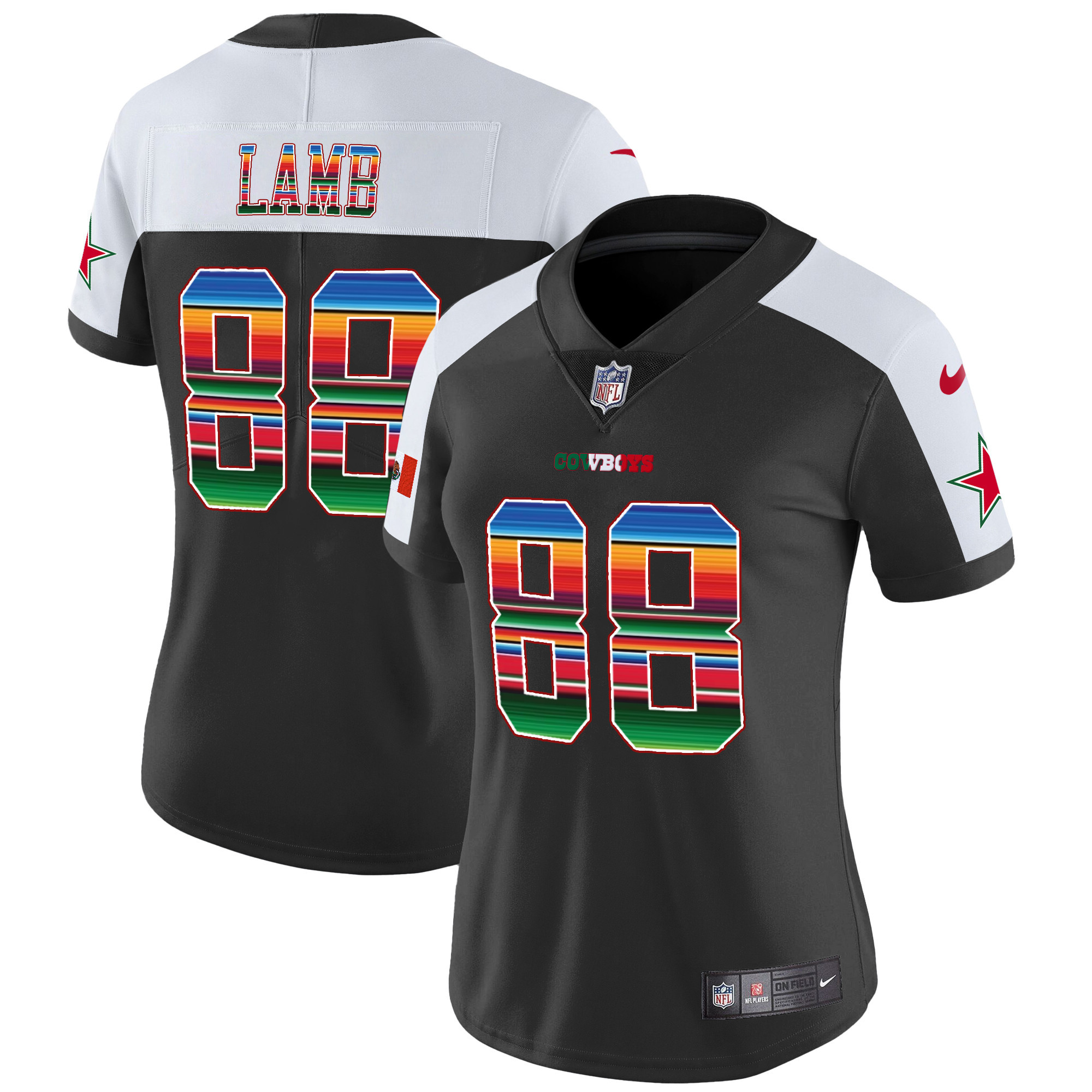 CeeDee Lamb Women's Dallas Cowboys Mexico Vapor Limited Alternate Jersey - All Stitched 