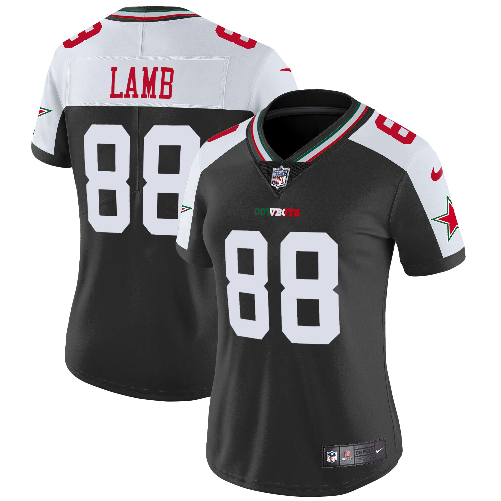 CeeDee Lamb Women's Dallas Cowboys Mexico Vapor Limited Alternate Jersey - All Stitched 