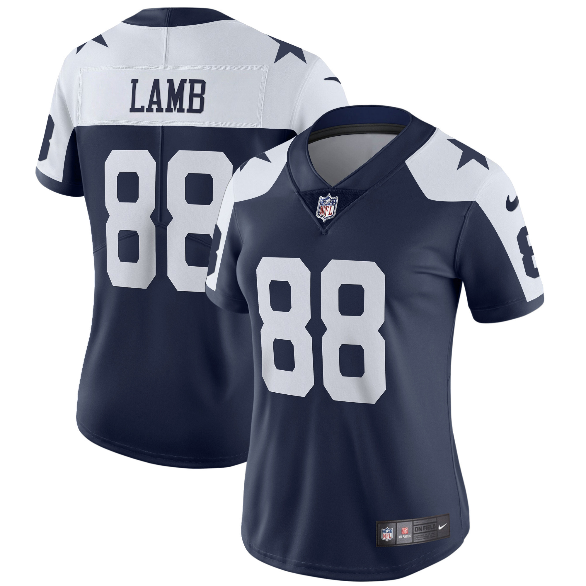 CeeDee Lamb Women's Dallas Cowboys Throwback Limited Vapor 2004 Jersey - All Stitched 