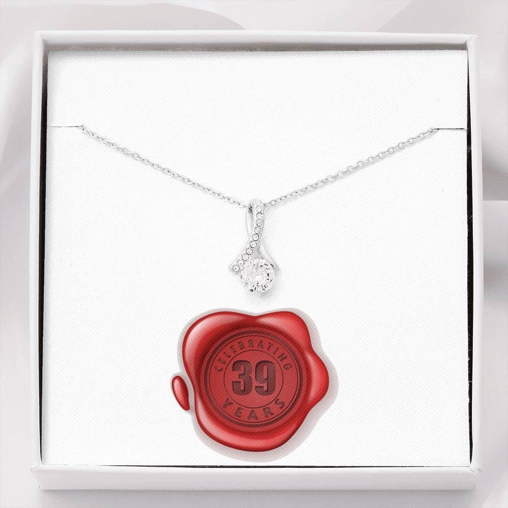 Celebrating 39 Years Anniversary Alluring Beauty Necklace Perfect Gift For Mom