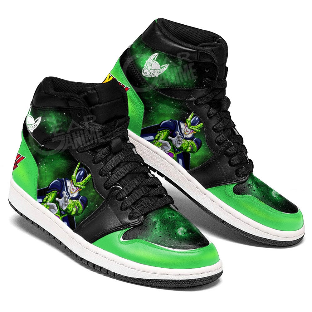 Cell JD1s Sneakers Dragon Ball Anime Shoes Mix Galaxy, Air Jordan Hightop