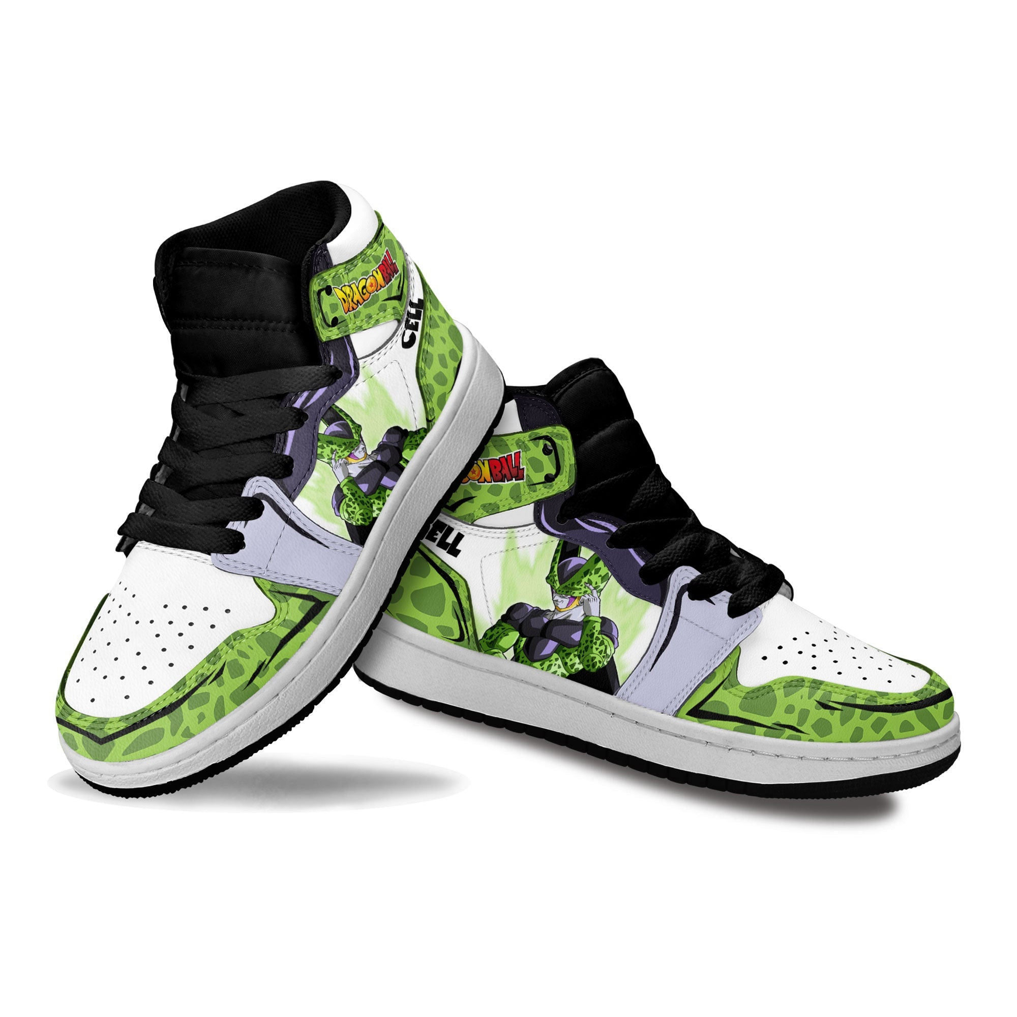 Cell Kids Sneakers Custom Anime Dragon Ball Shoes For Kids
