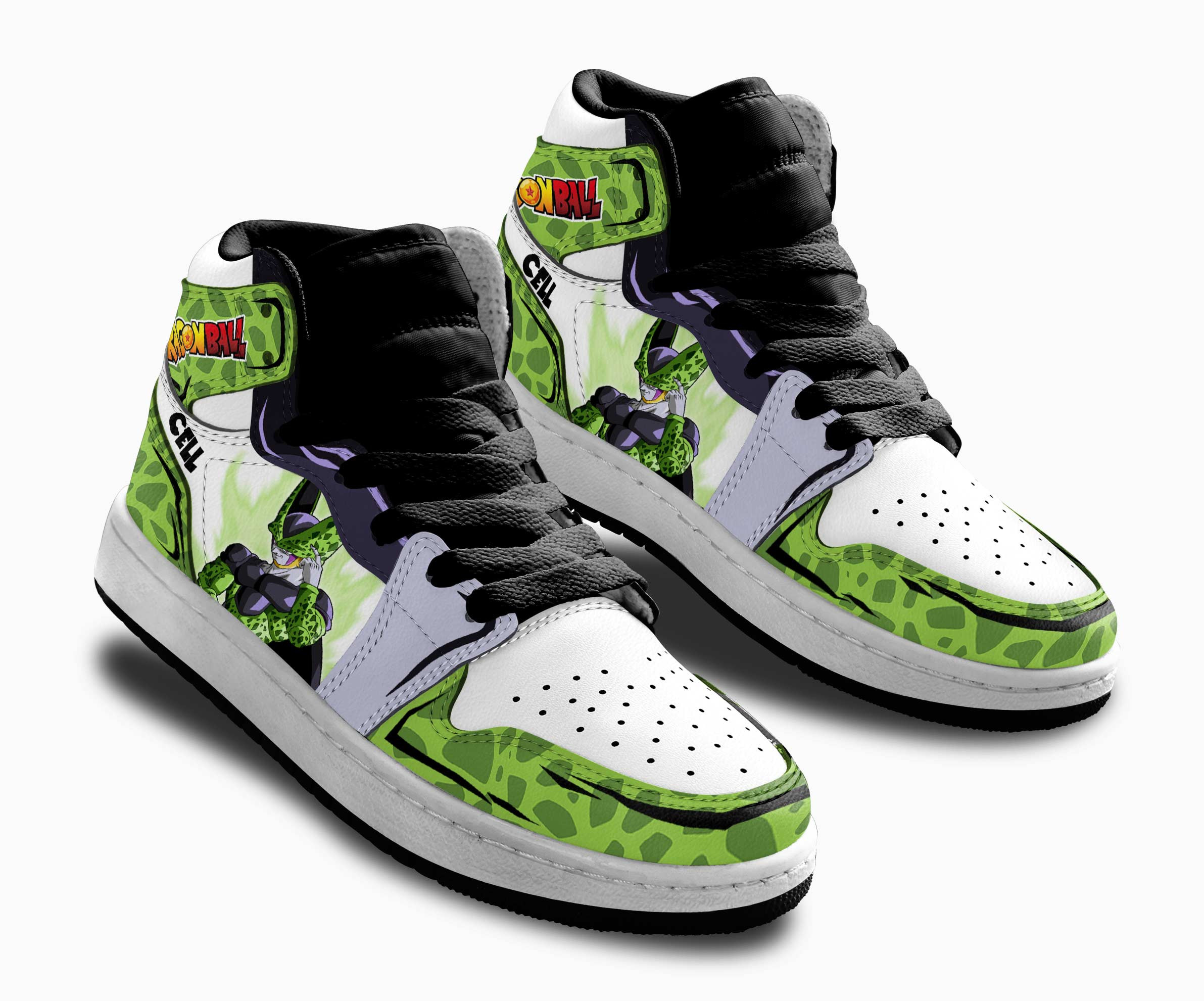 Cell Kids Sneakers Custom Anime Dragon Ball Shoes For Kids
