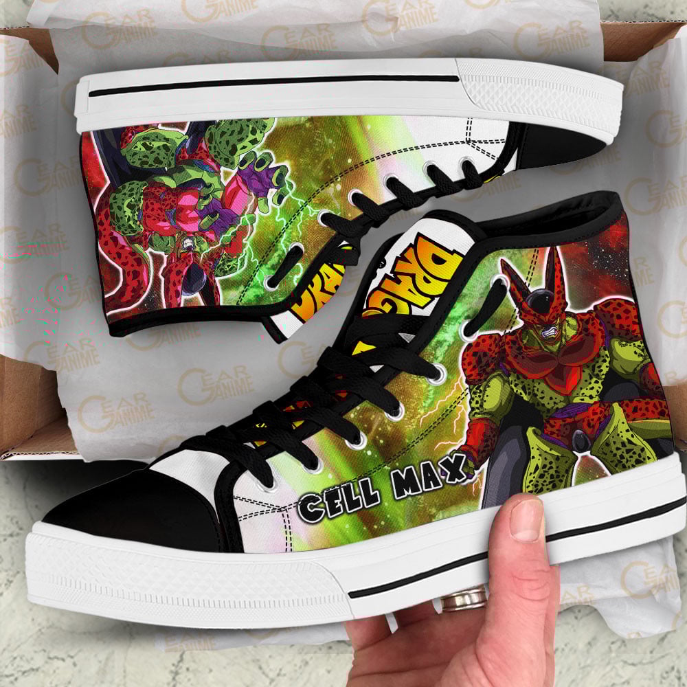 Cell Max High Top Shoes Dragon Ball Super Custom Anime Sneakers
