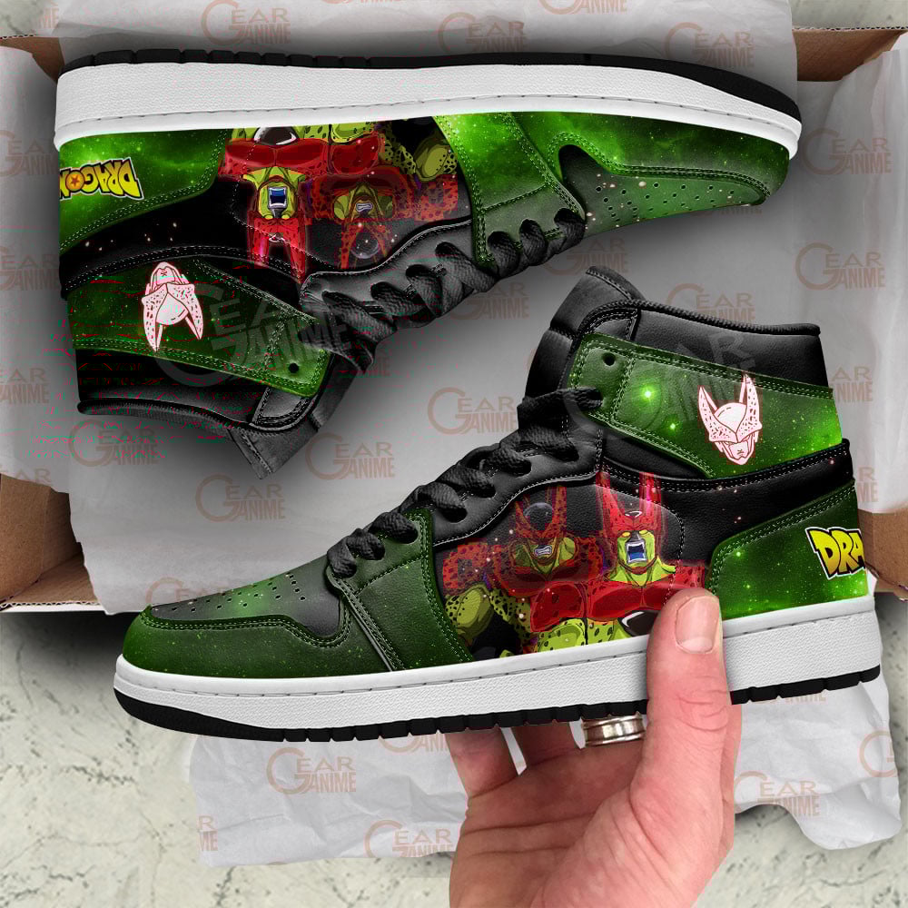 Cell Max JD1s Sneakers Dragon Ball Super Anime Shoes, Air Jordan Hightop