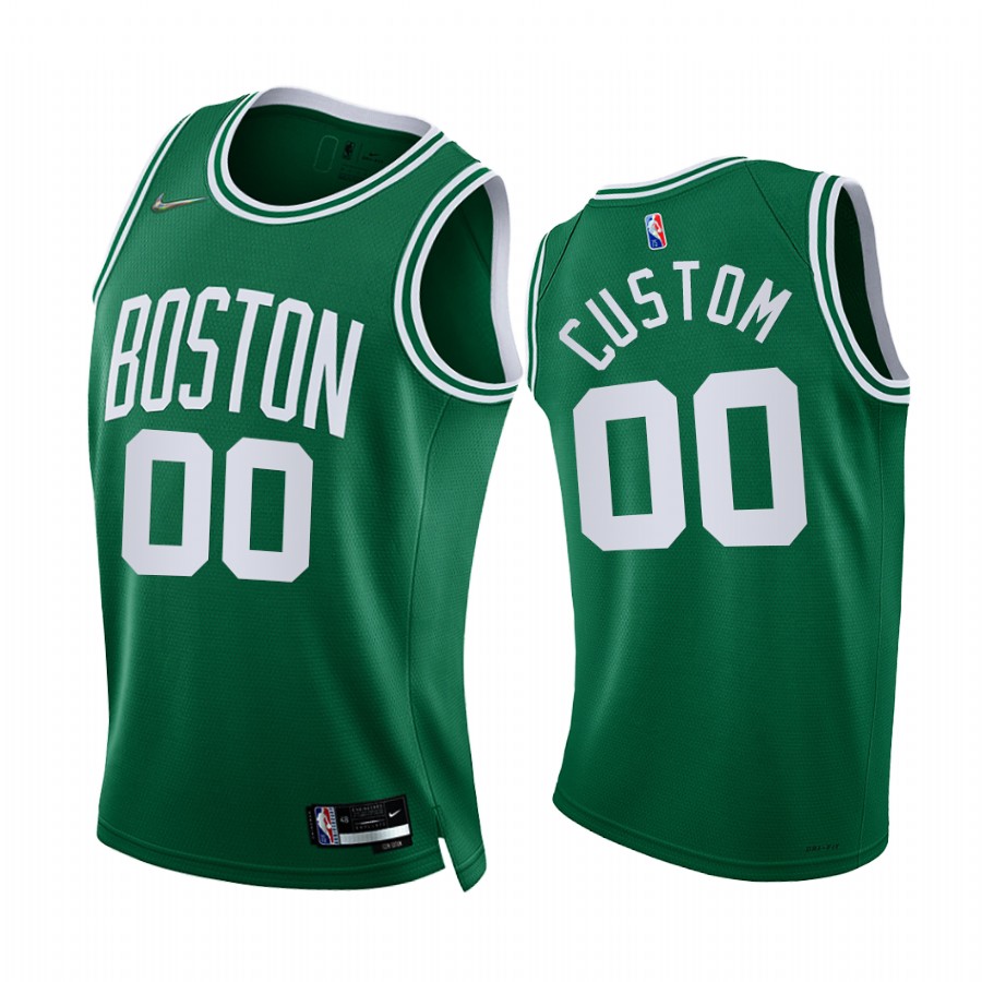 Celtics Custom 75th Diamond Anniversary Green #00 Jersey 2021-22