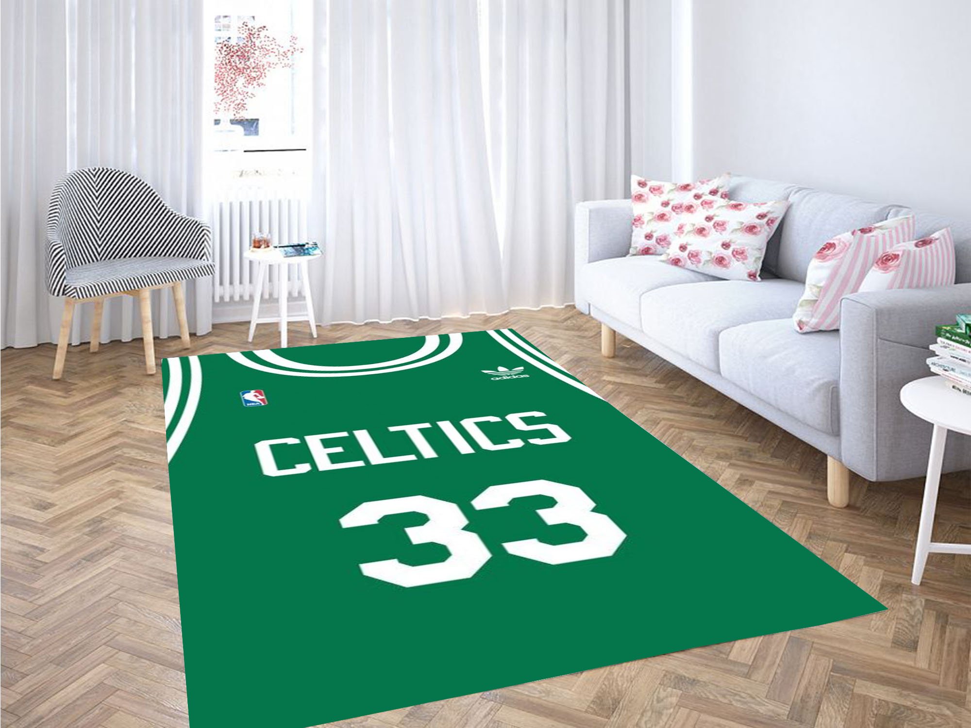 Celtics Green Jersy Carpet Rectangle Rug