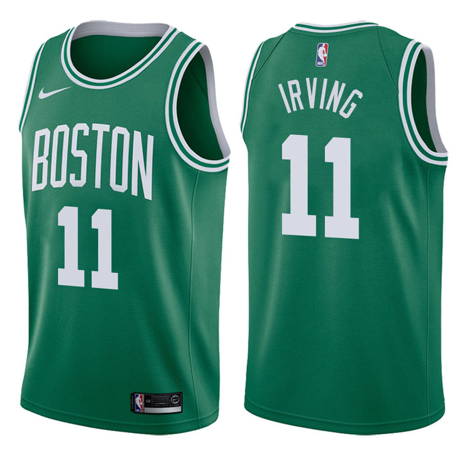 Celtics Male Kyrie Irving #11 2017-18 Icon Green Jersey