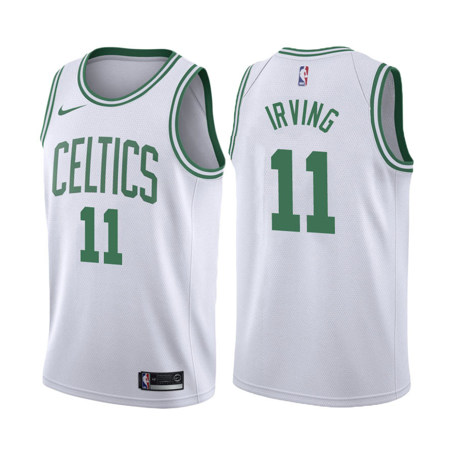 Celtics Male Kyrie Irving #11 Association Edition White Jersey