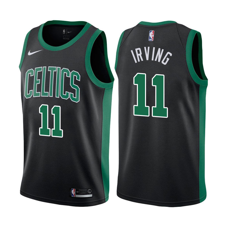 Celtics Male Kyrie Irving #11 Statement Edition Black Jersey