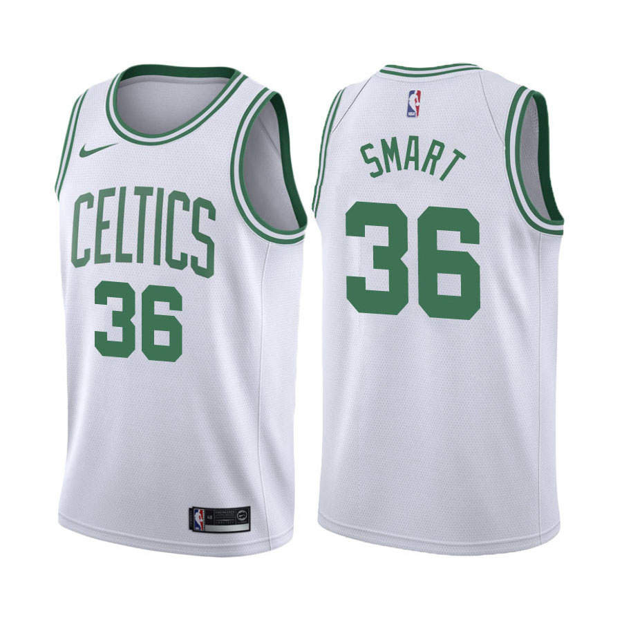 Celtics Male Marcus Smart #36 Association Edition White Jersey