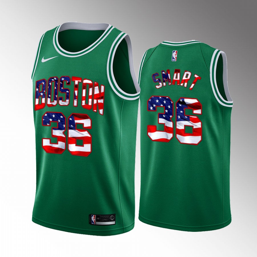 Celtics Marcus Smart #36 2022 4th of July Jersey