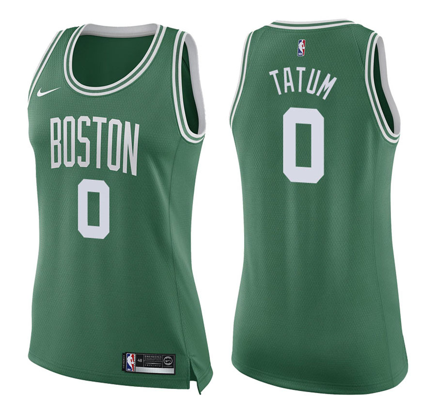 Celtics Women Jayson Tatum #0 2017-18 Icon Green Jersey