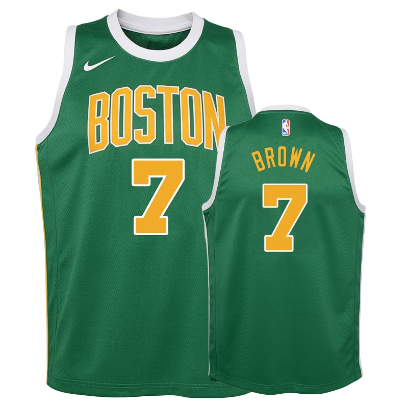Celtics Youth Jaylen Brown #7 2018-19 Earned Green Jersey