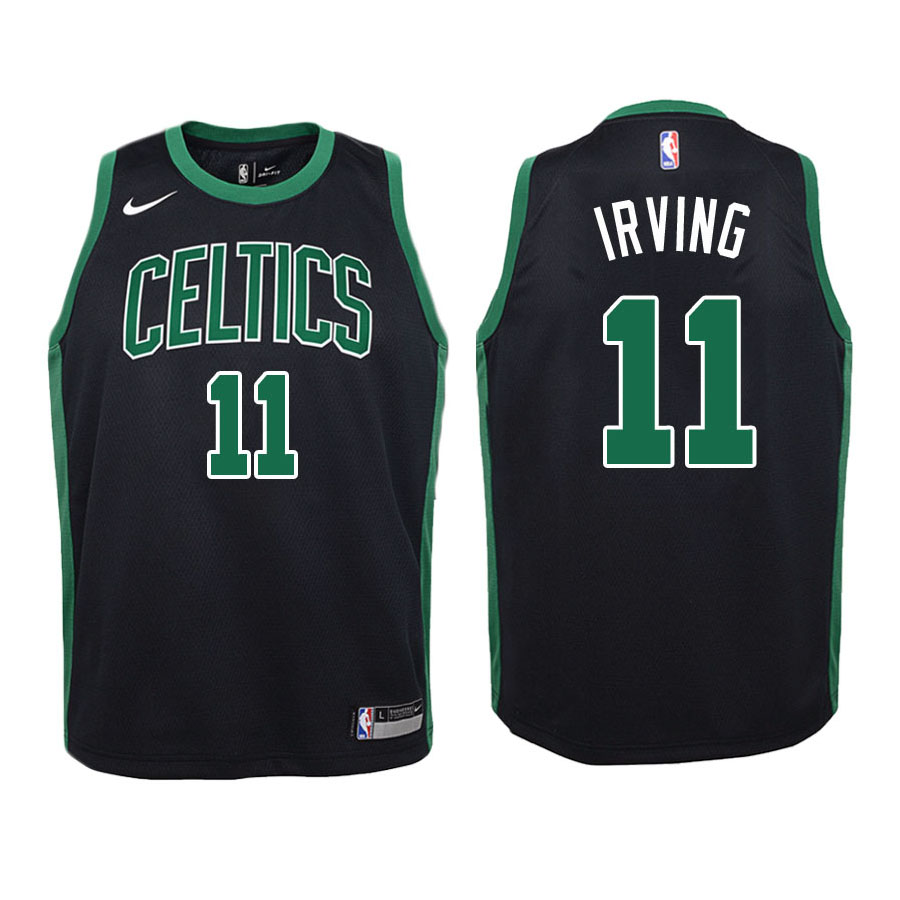 Celtics Youth Kyrie Irving #11 Statement Edition Black Jersey