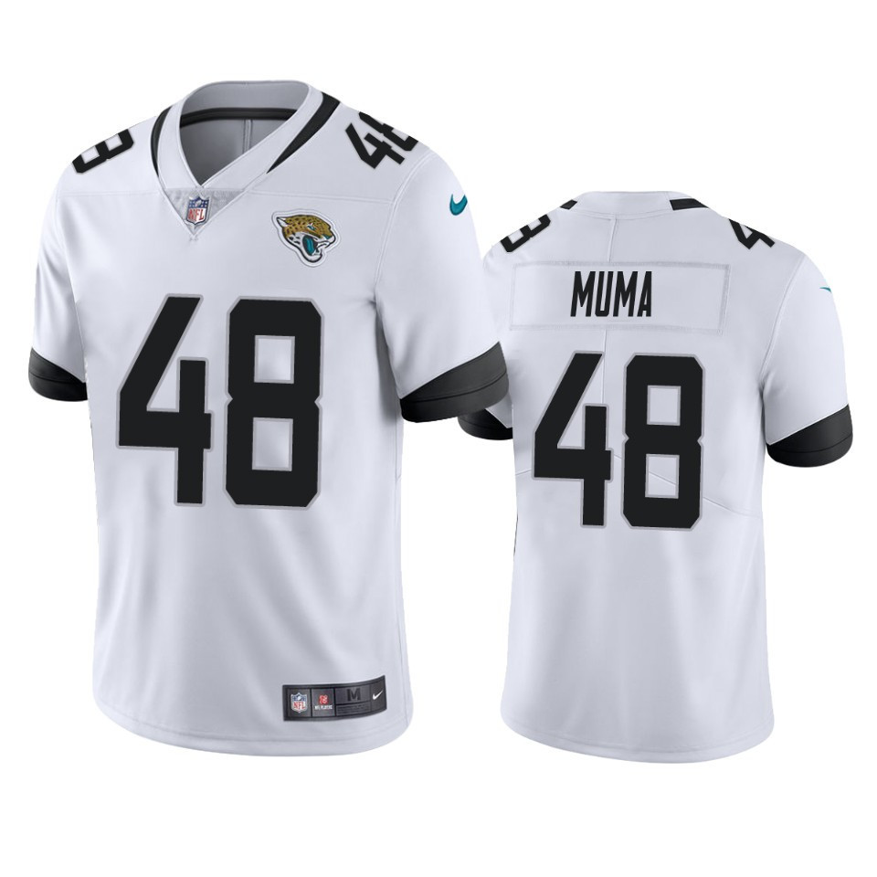 Chad Muma 48 Jacksonville Jaguars White Vapor Limited Stitched Jersey
