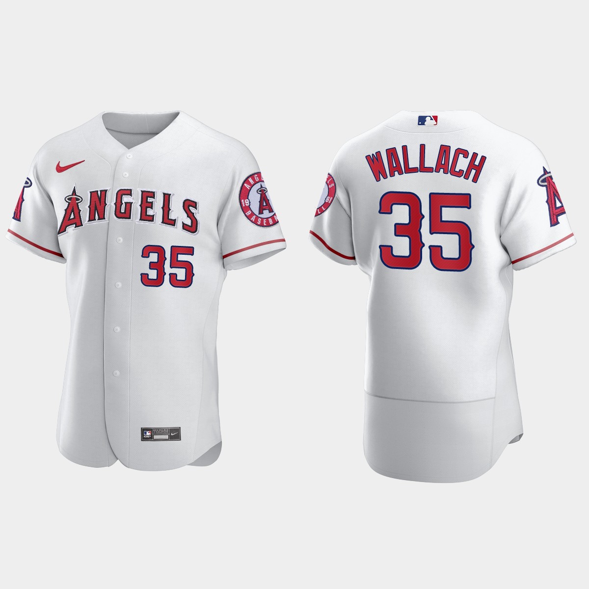 Chad Wallach Los Angeles Angels Home Jersey - White