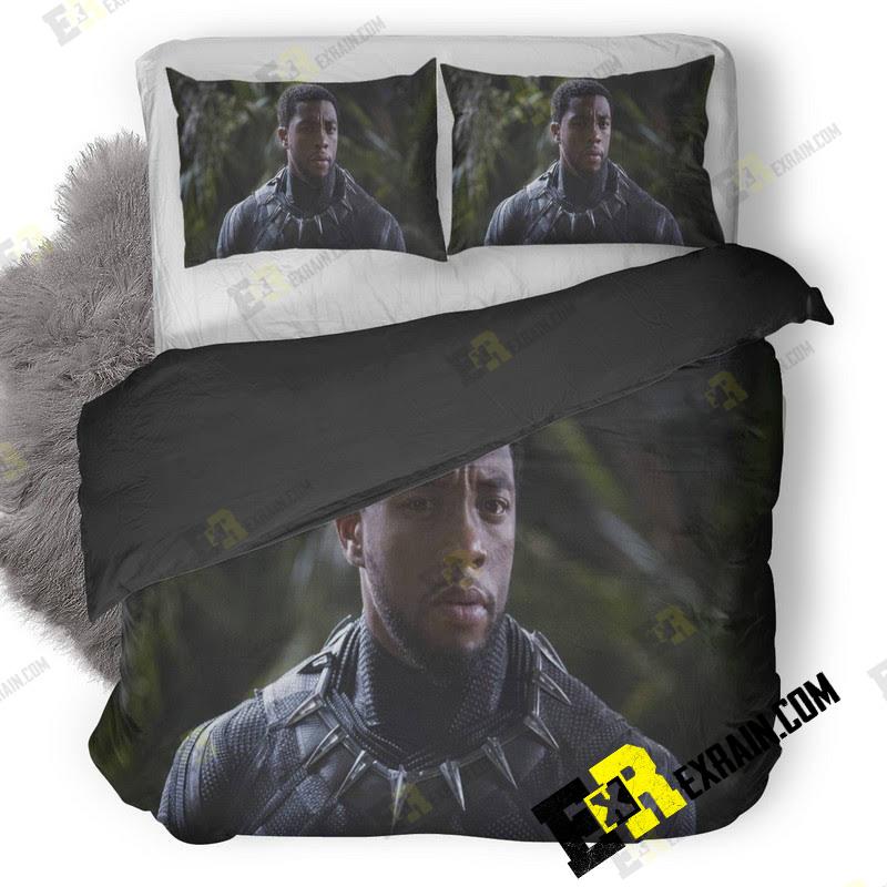 Chadwick Boseman Black Panther 3D Customized Duvet Cover Bedding Set
