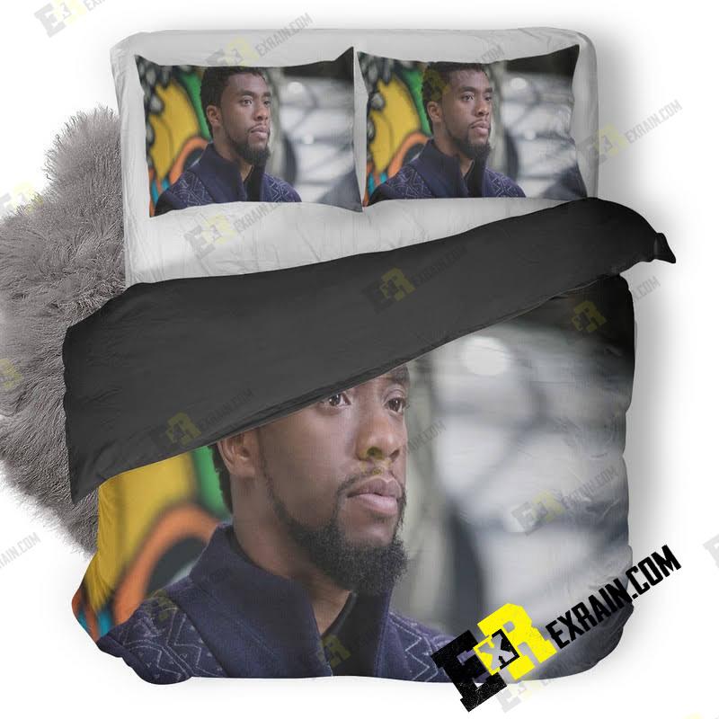 Chadwick Boseman Black Panther Mo 3D Customized Duvet Cover Bedding Set