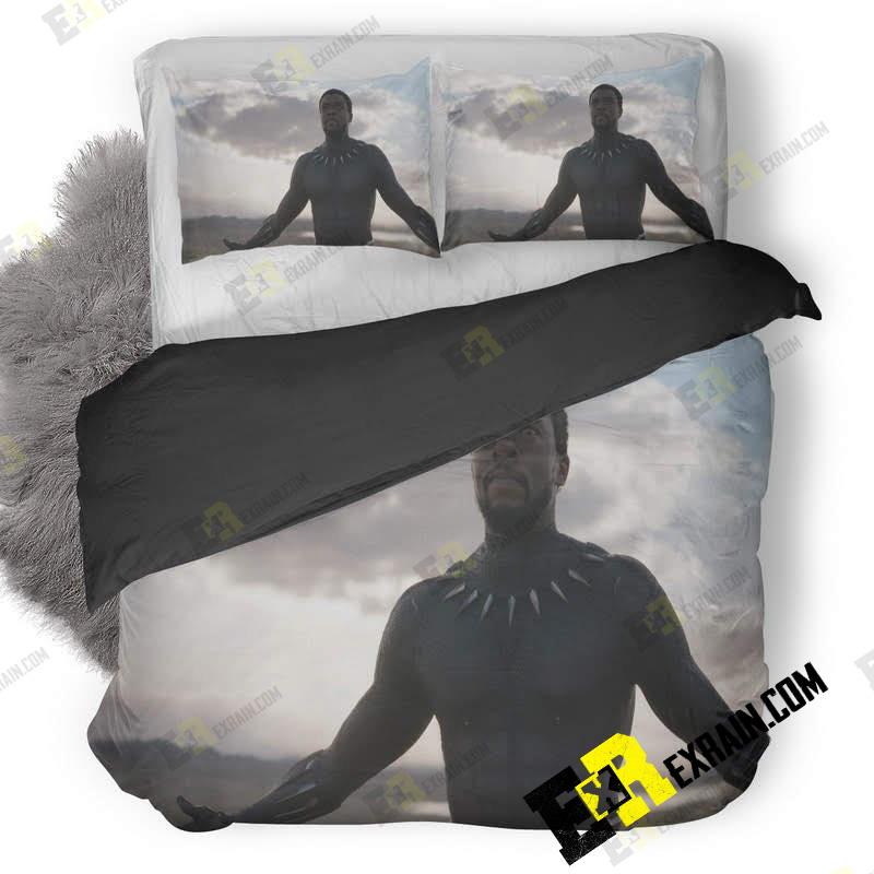 Chadwick Boseman Black Panther Movie 7L 3D Customized Duvet Cover Bedding Set