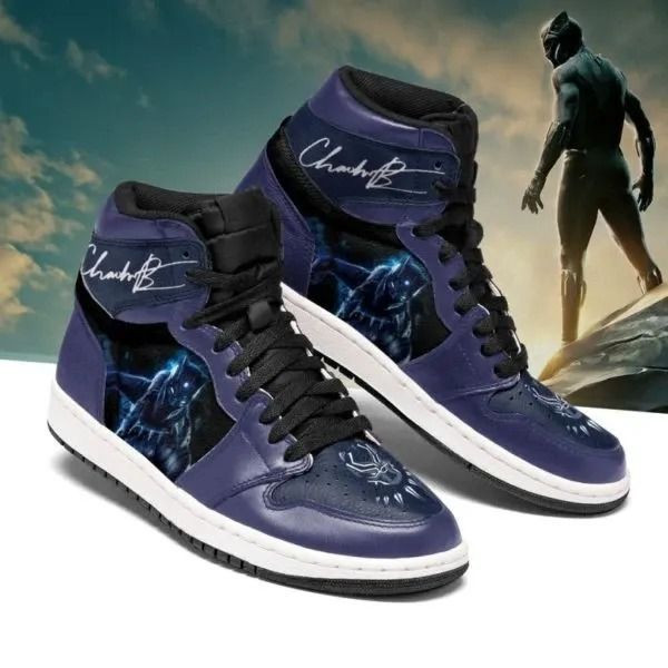 Chadwick Boseman Signature Black Panther Marvel 5 High Top Air Jordan Sneaker, Air Jordan Hightop