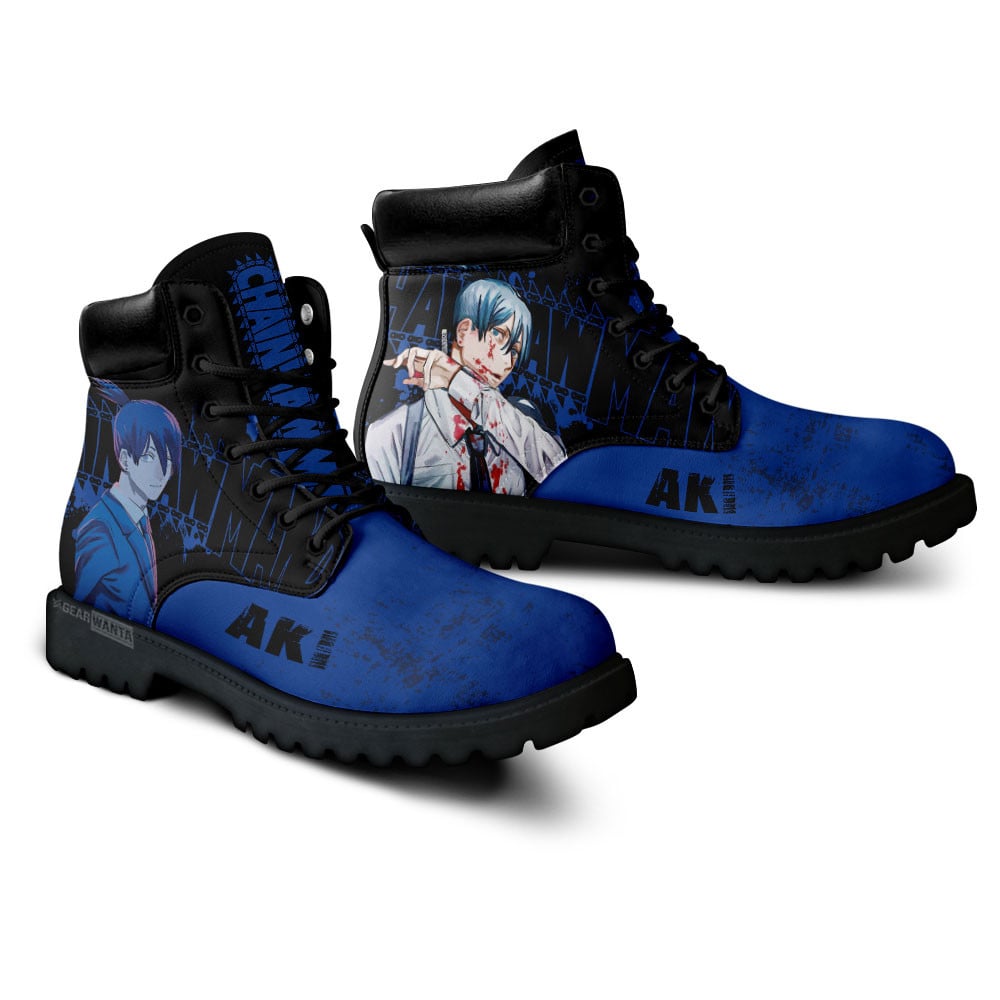 Chainsaw Man Aki Hayakawa Boots Custom Anime Shoes Great Gift Idea