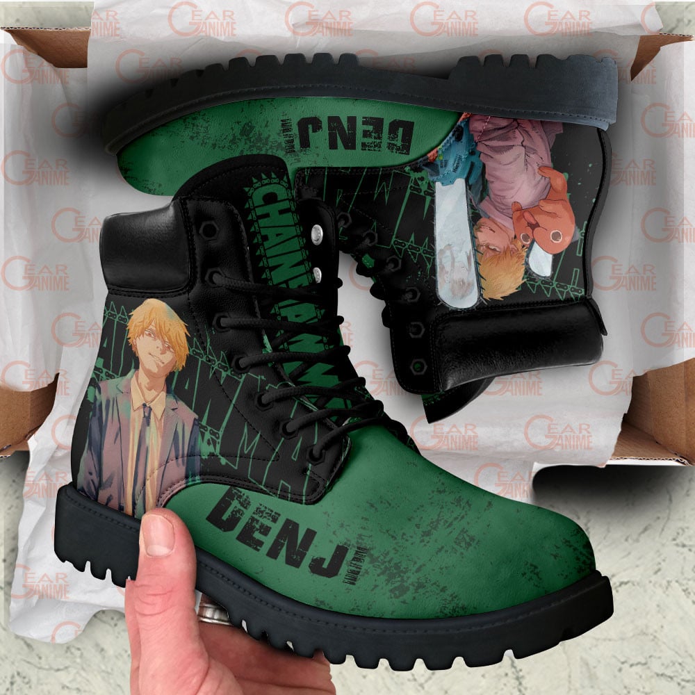 Chainsaw Man Denji Boots Custom Anime Shoes Perfect Gift Idea