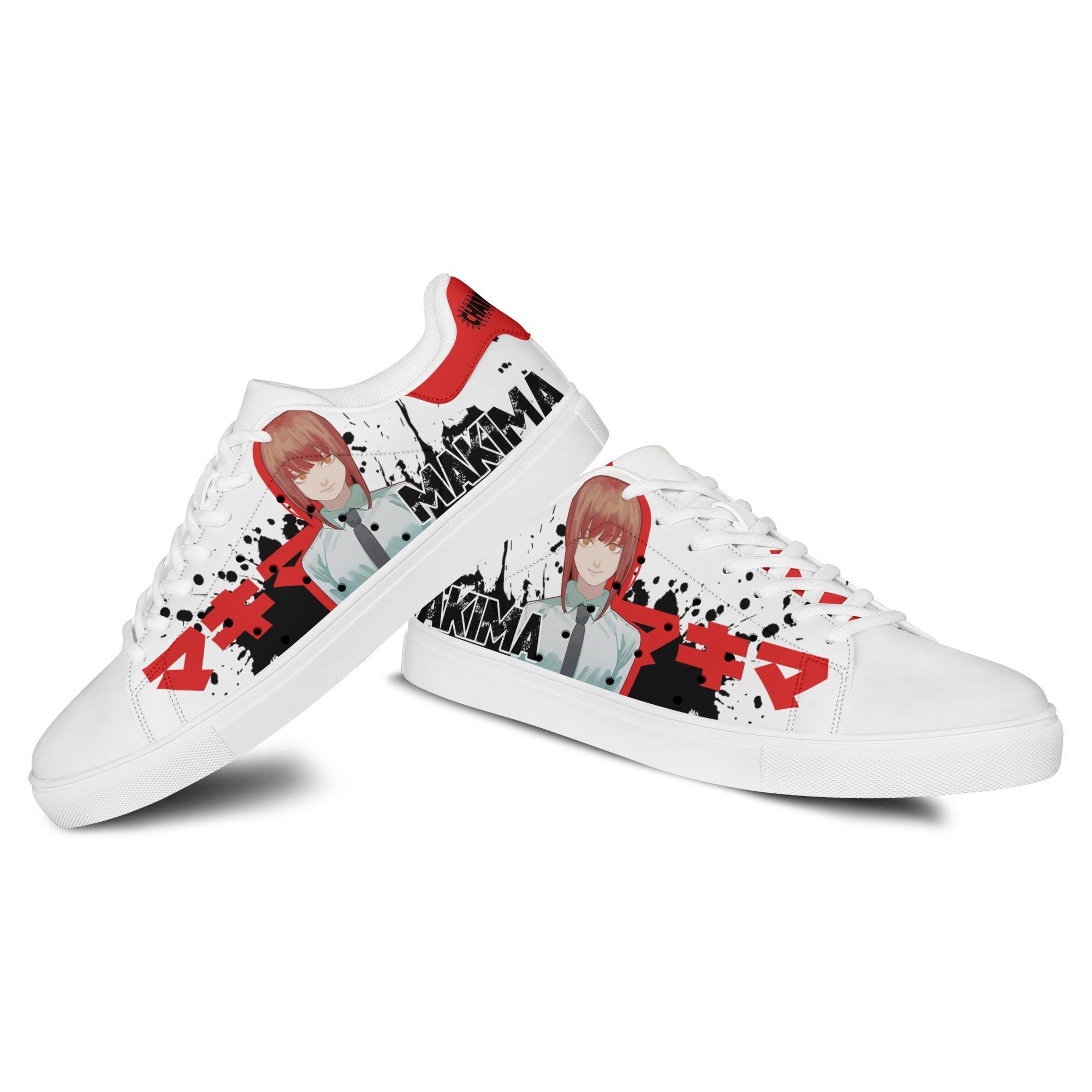Chainsaw Man Makima Skate Sneakers Custom Chainsaw Man Anime Shoes