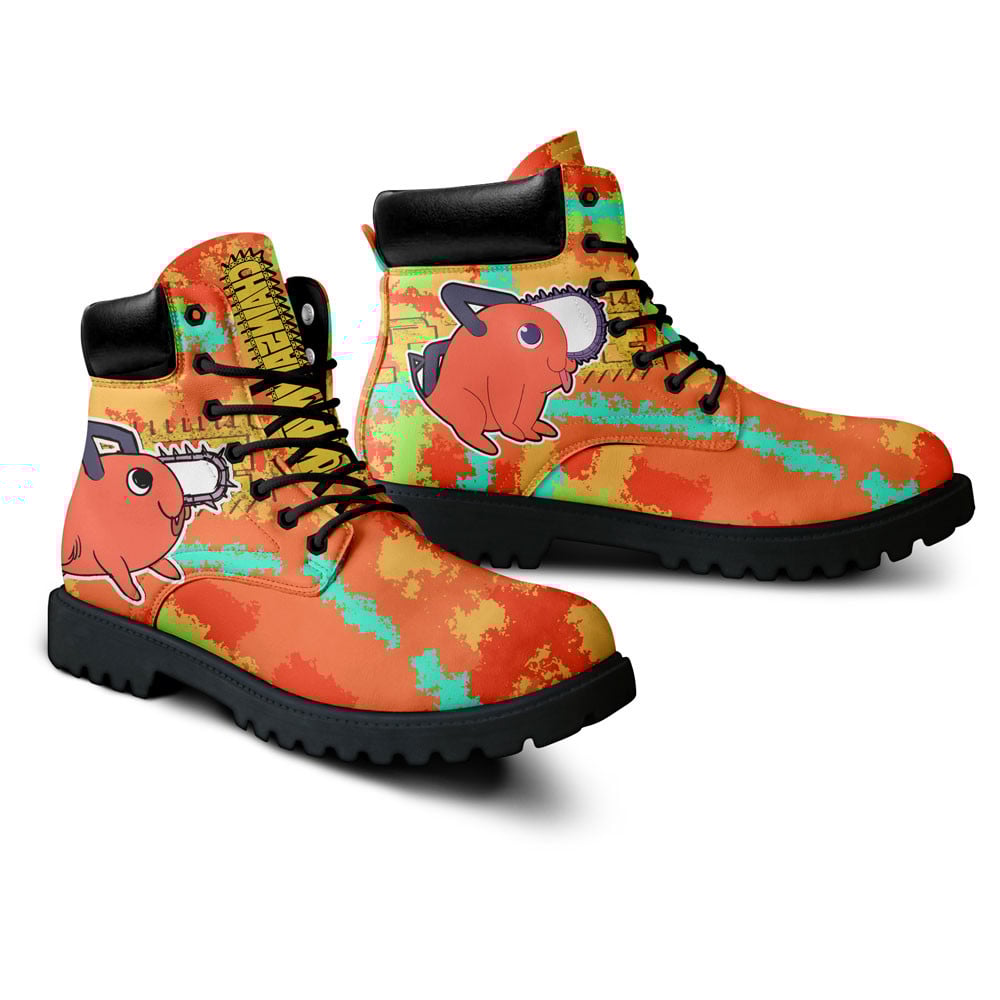 Chainsaw Man Pochita Boots Custom Anime Shoes