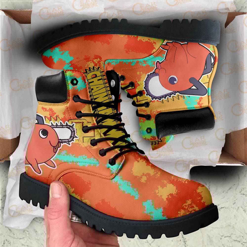 Chainsaw Man Pochita Boots Custom Anime Shoes