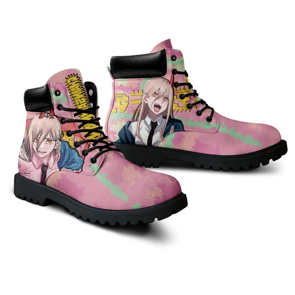Chainsaw Man Power Boots Custom Anime Shoes Pefect Gift Idea