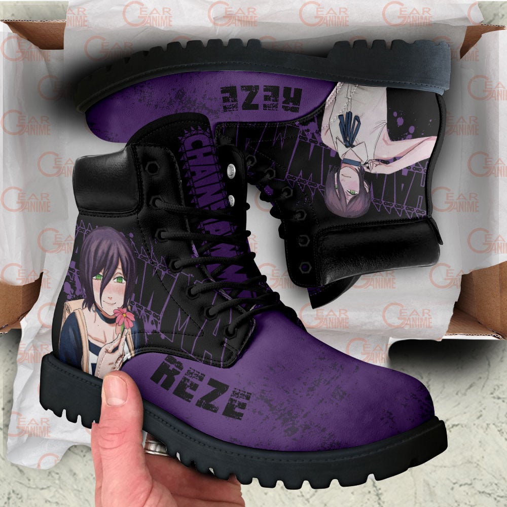 Chainsaw Man Reze Boots Custom Anime Shoes