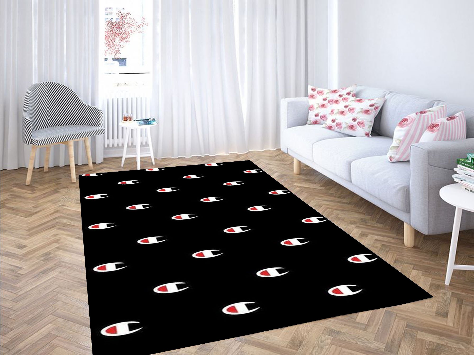 Champion Wallpaper Carpet Rectangle Rug
