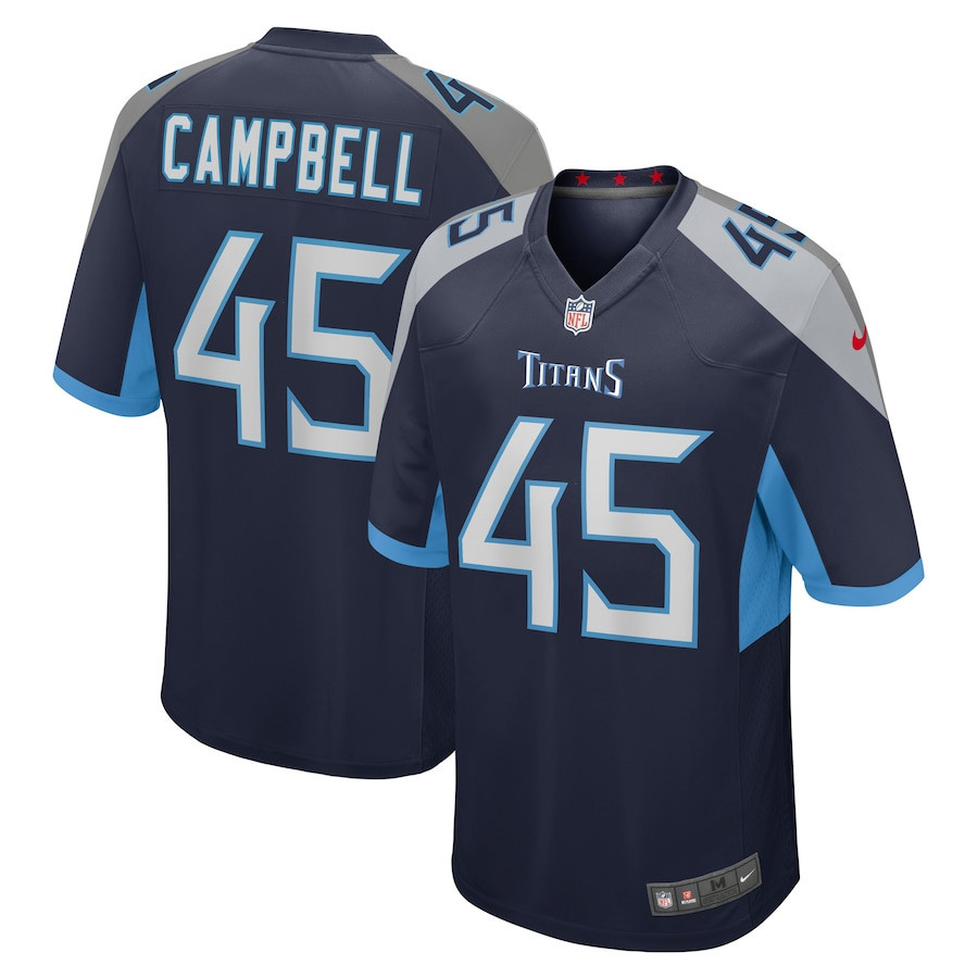 Chance Campbell Tennessee Titans Player Game Stitched Jersey – Navy