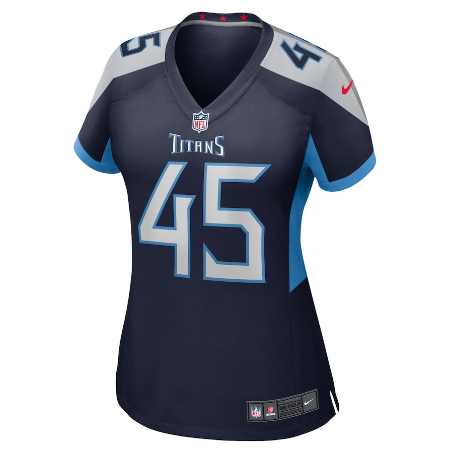 Chance Campbell Tennessee Titans Women’s Player Game Stitched Jersey – Navy