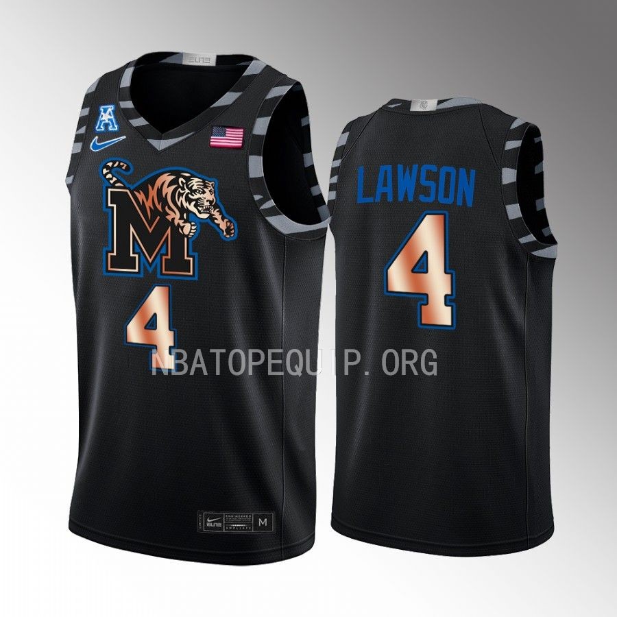 Chandler Lawson Memphis Tigers Black Jersey Copper College