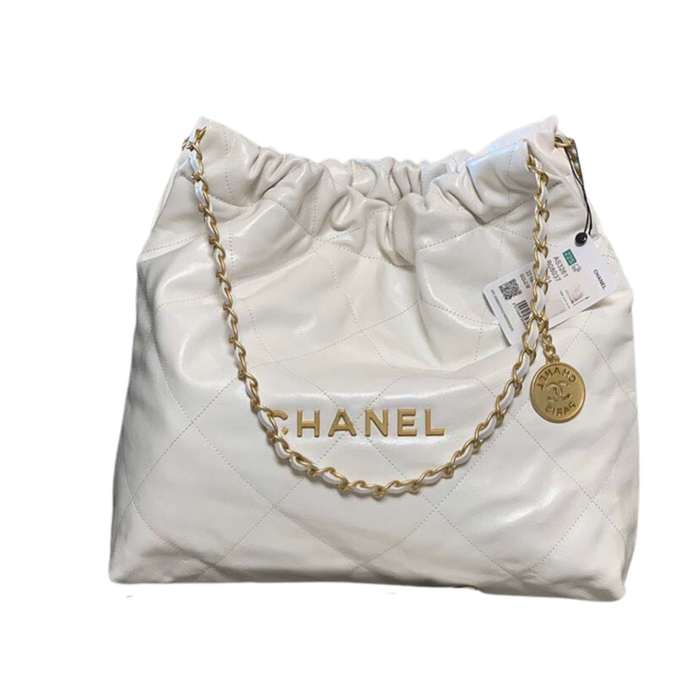 Chanel 22 Small Handbag Black/White/Yellow/Pink/Purple For Women 14.4in / 37cm