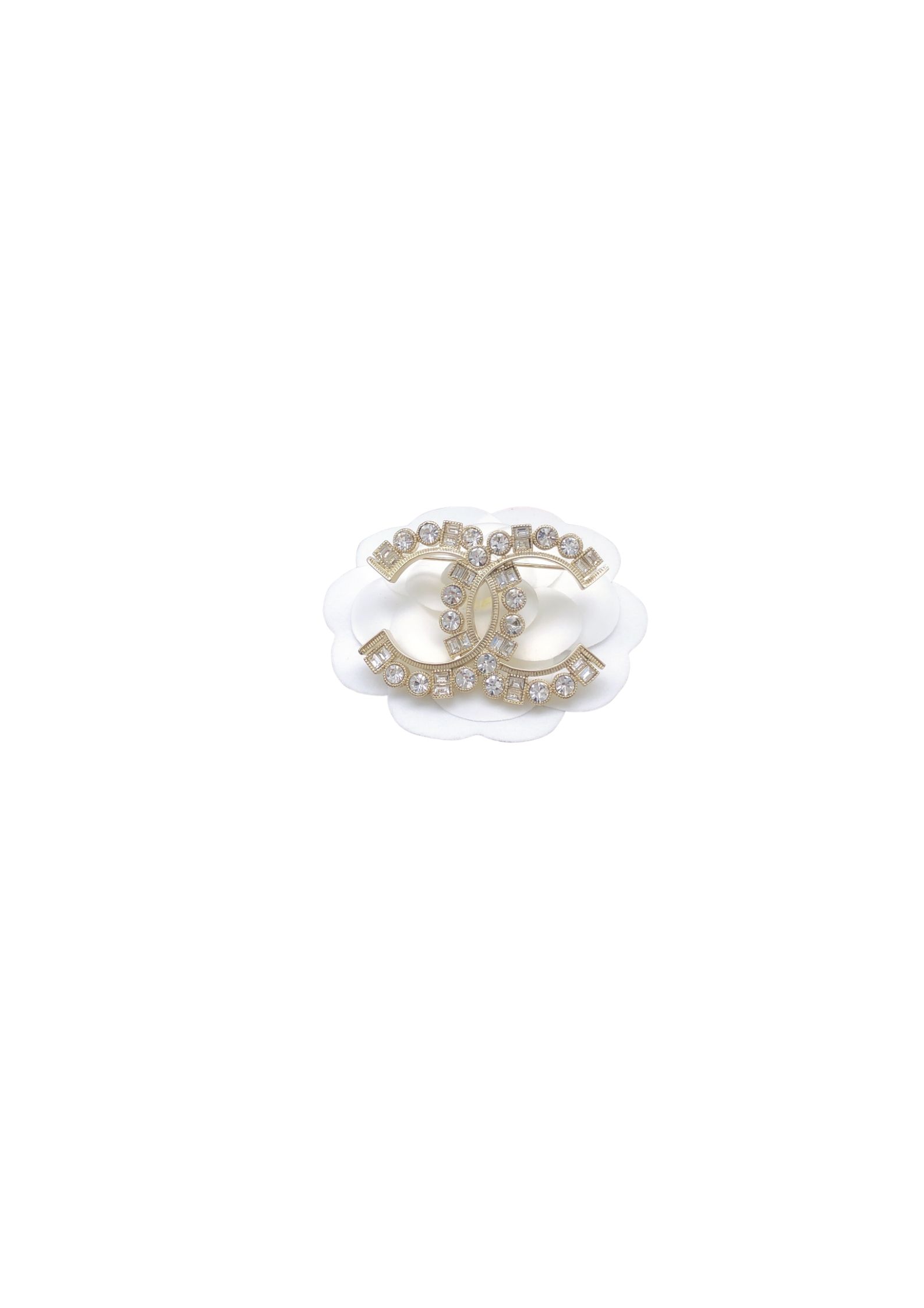 Chanel 22AW Brooch Gold Tone For Women