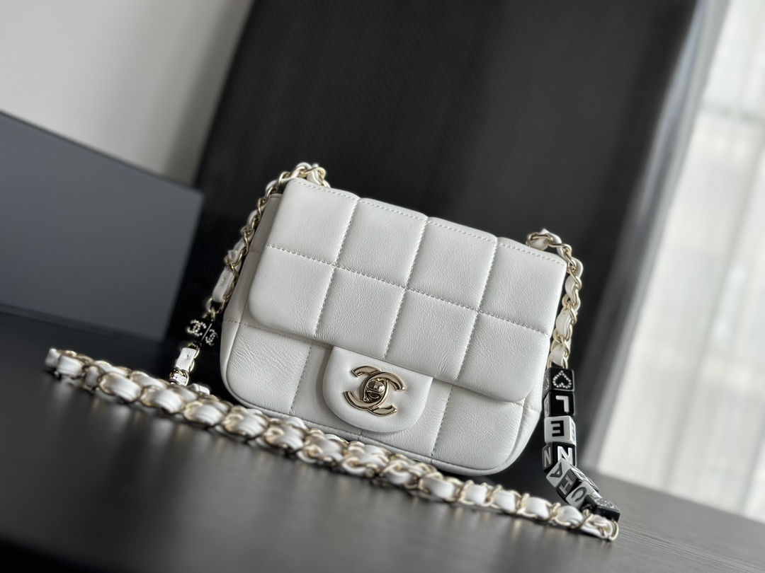 Chanel 23C Mini Shoulder Bag Black For Women 6.4 in / 16.5 cm AS3744 10601